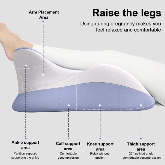 Couples Intimacy Pillow Memory Foam Chest And Back Relief Pillow Ergonomic Wavy Wedge Cushion for Multiple Posture Support Bed Sitting And Lying