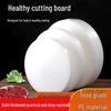 Runde rutschfeste verdickte PE-Schneidebrett - Schimmelresistent, beidseitig für den Heim- und Restaurantgebrauch