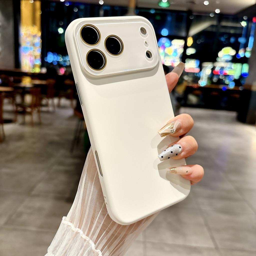 New Liquid Silicone Crystal Lens Film Case For iPhone 17 Air 16 15 14 13 12 11 Pro Max Plus Camera Protection Matte Soft Cover