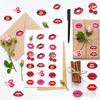 500Pcs/Roll Blazing Red Lips Kids Rewards Stickers - DIY Scrapbooks Album Decor Sealing Label Decals