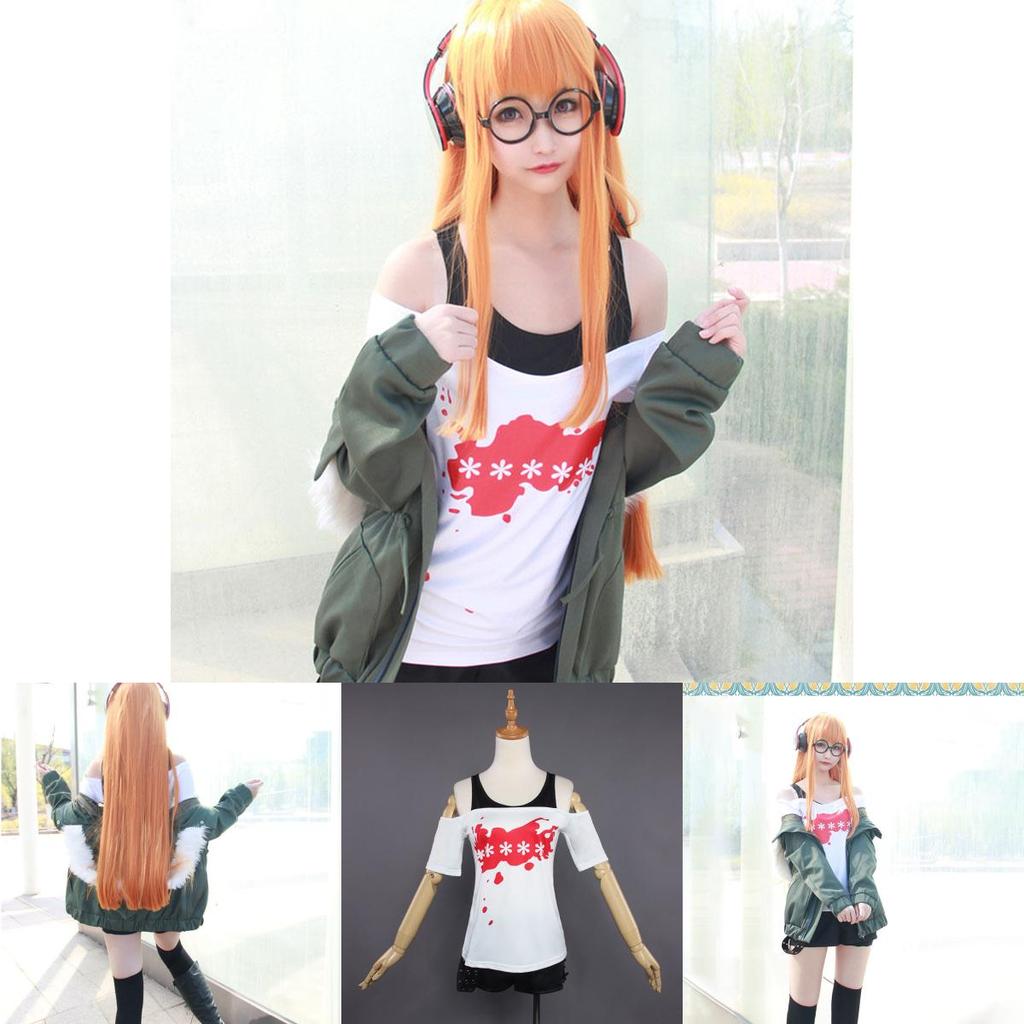 Persona 5 Costume Navi Cosplay Outfit With Polyester Fabric For Halloween Parties
