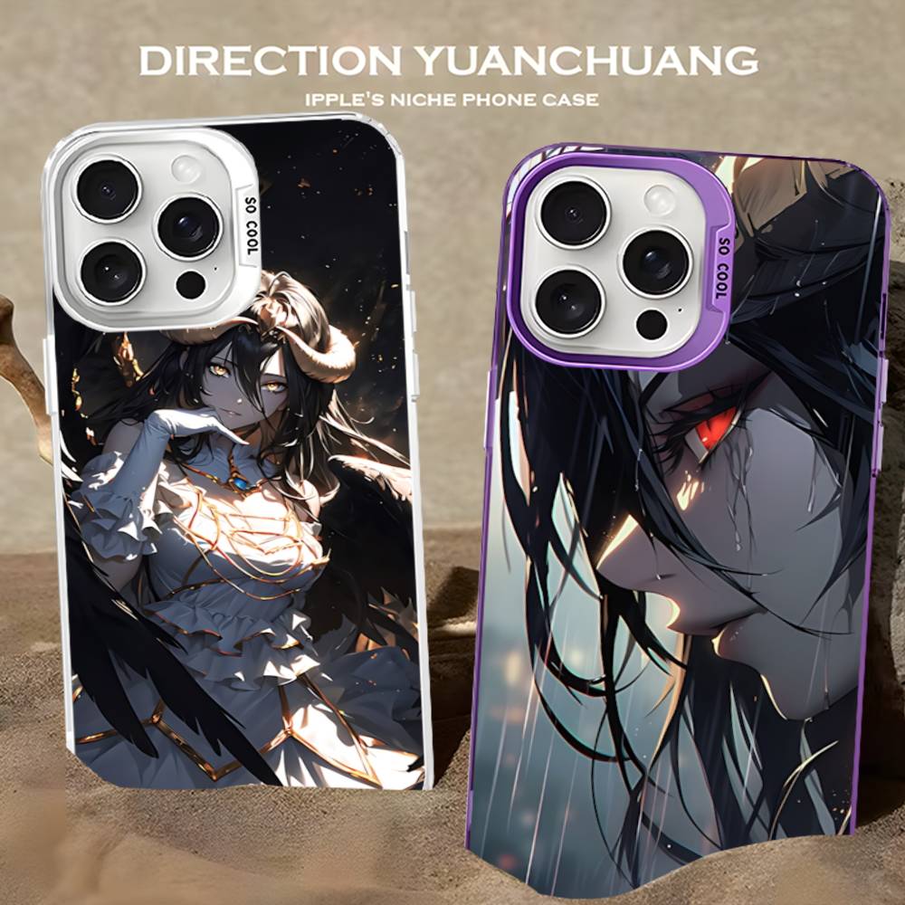 Cartoon Anime A-AlbedoS Phone Case For IPhone 16 15 14 13 12 11 17 Pro MAX Plus Pro Matte Shockproof Cover