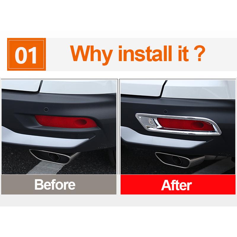 Pro Honda CRV CR-V 2022 5. ABS Karbonové vlákno Kryt zadního mlhového světla Ozdobný rámeček nárazníku Odrazový rámeček Příslušenství