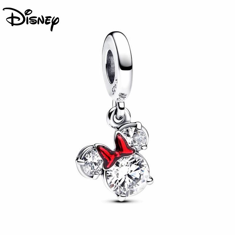 925 Silver Disney Mickey Zootopia Boutique Charm Pendant Fit For Necklace Original Bracelet DIY Fine Festival Women's Party Gift