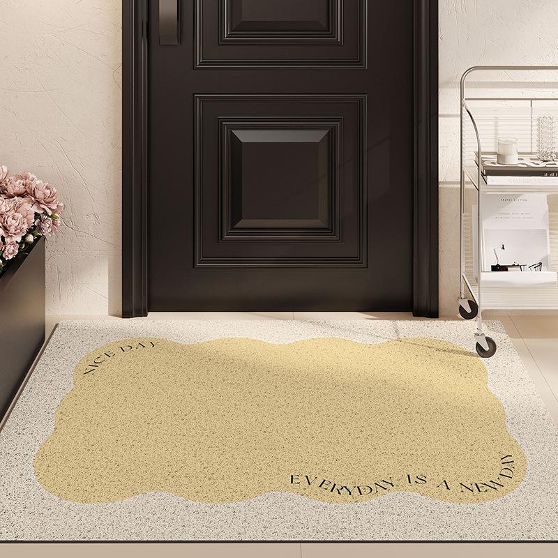 Simple Wind Entry Silk Ring Floor Mat Entering The Door Rubbing Soil Silk Ring Door Mat Rectangular Porch Full Of Non-Slip Foot Mats For Home Use