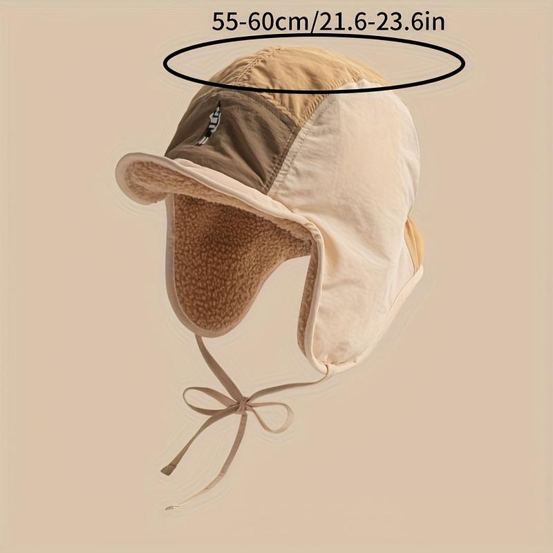 Bonnet d'hiver pour femme doublé polaire. Cordon de serrage réglable, léger et chaud pour le temps froid, la neige et le cyclisme. Lavage à la main seulement.