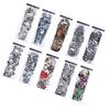 10pcs Fake Tattoo Stickers Temporary Waterproof Skull Pattern Full Arm Tattoos for Halloween
