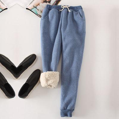 Women Plus Velvet Thick Pants Autumn And Winter Thick Casual Harem Pants