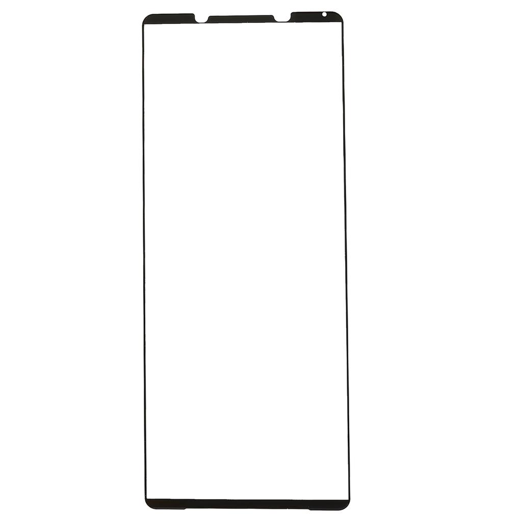 2Pcs/Pack Screen Protector for Sony Xperia 1 V,Silk Printing Black Edge Tempered Glass Film Full Coverage