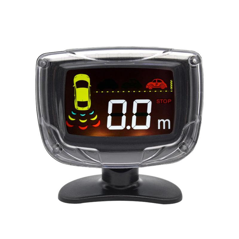 Car Parking Sensor Set Lcd Display 4 Probe 80db Buzzer Alarm Backup Reversing Radar Monitor Detector