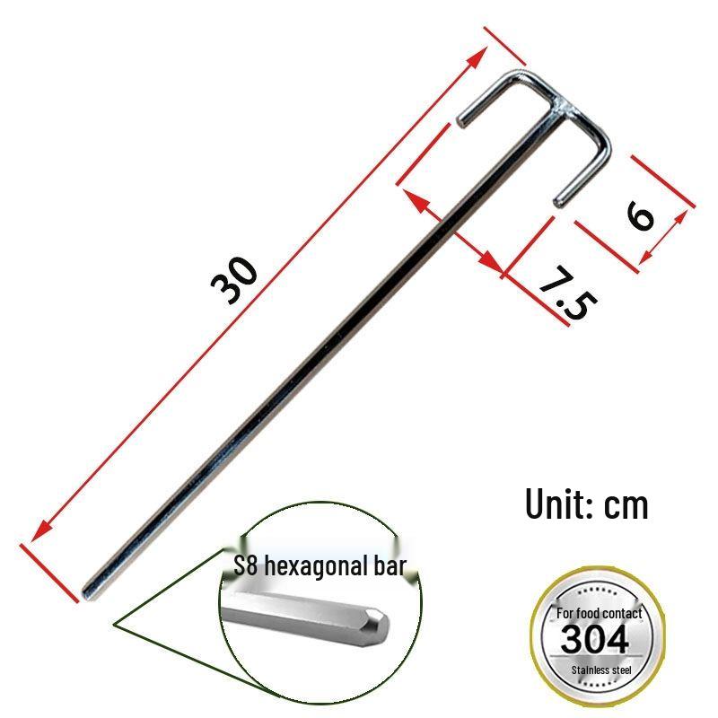 304 Stainless Steel Electric Drill Mixing Rod for Meat, Batter, and Cement