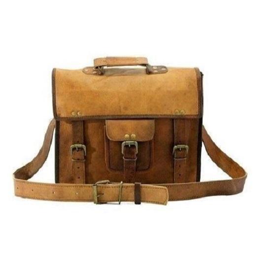 

Новая мужская сумка-мессенджер из натуральной винтажной коричневой кожи, на плечо, для ноутбука, портфель 16 x 12 x 5 in