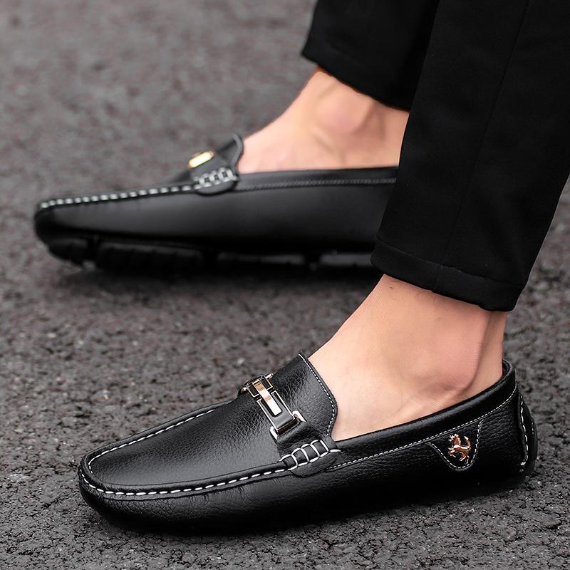Scarpe in pelle crosta Mocassini da uomo Scarpe comode casual da uomo Scarpe basse Mocassini Calzature da uomo
