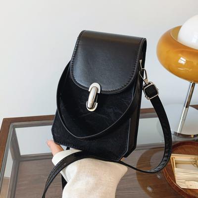 Fashion Retro Mobile Phone Bags Are Popular This Year, Shoulder Bags, Textured Hardware Handbags, Trendy Versatile Messenger Bags