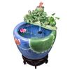 Jingdezhen Goldfish Tank: Floor-Standing Ceramic Water Feature for Balcony, Office, or Living Room.