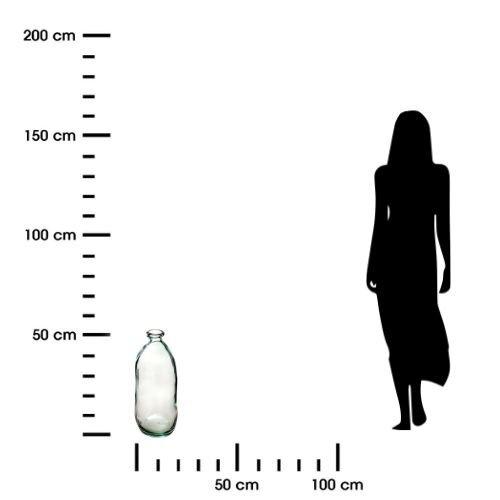 Dame J Glass Vase 51cm Transparent