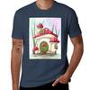 A Mushroom House TShirt Minimalist Casual Short Sleeve Top