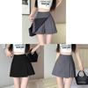 Polyester Pleated Mini Skirt For Women With Zipper And High Waist For Summer Fashion