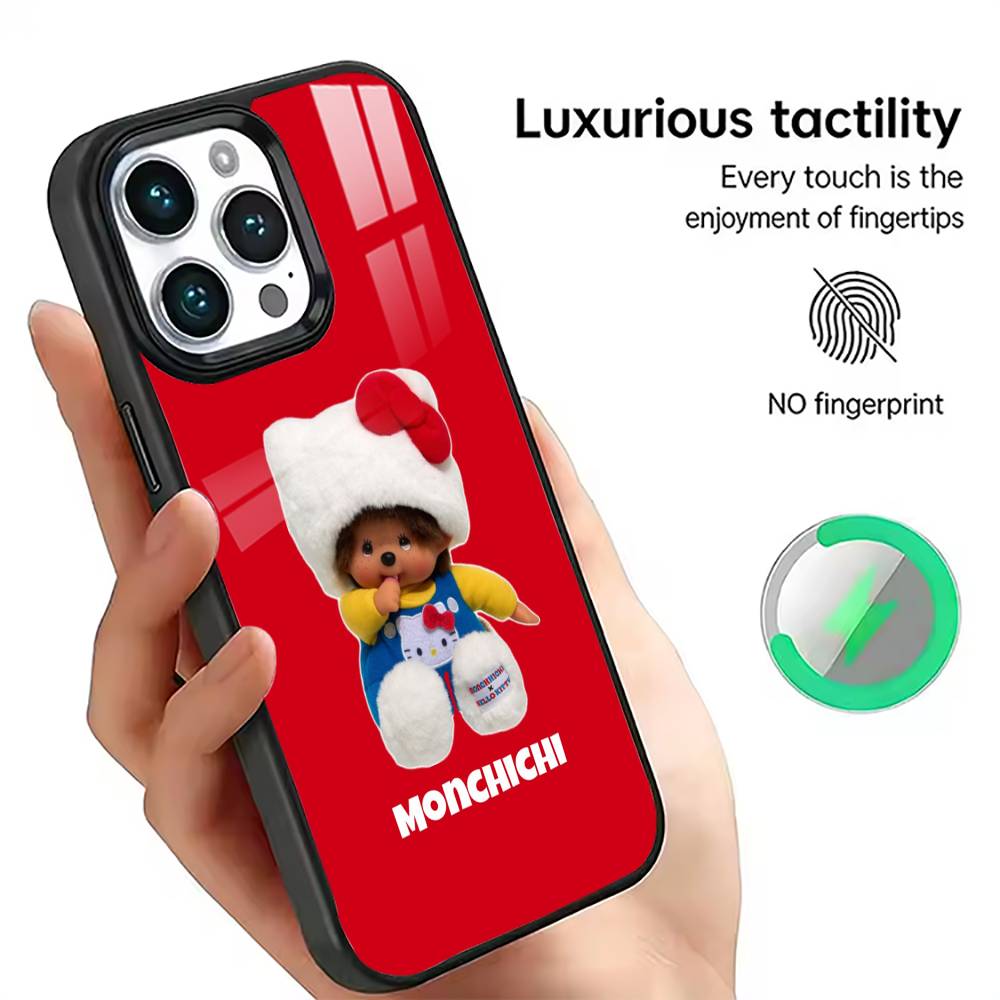 

Cute M-monchhichis-s Phone Case For iPhone17,16,15,14,13,12,11 Plus,Pro Magnetic For Magsafe Wireless Charging iPhone13PROMAX