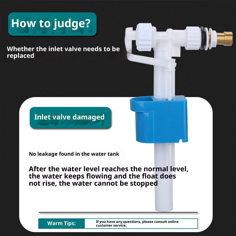 1Pc G3/8 G1/2 Inch Connection Cistern Toilet High Pressure Side Inlet Valve Toilet Drain Valve Cistern Filling Valve