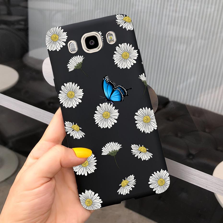Soft TPU Case For Samsung J7 J5 J3 2016 Phone Case Flower Printed Silicone Cute Back Cover For Samsung Galaxy J3 J5 7 2016 Funda