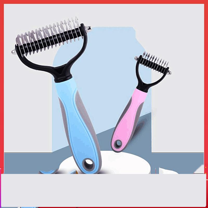 Pieptene pentru animale de companie 1PC Pieptene de îngrijire din oțel inoxidabil Accesorii pentru pisici și câini pentru îndepărtarea pufurilor Înnoduri Curățare scăldat Pieptene cu ac de masaj