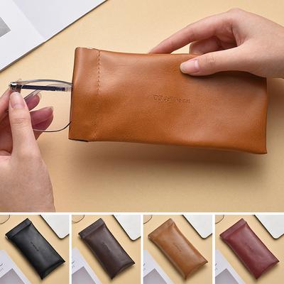 Simple Eyewear Storage Bags PU Waterproof Bag Case New Sun Glasses Pouch
