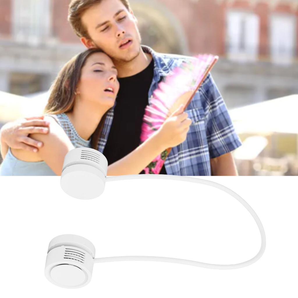 Tragbarer Nackenventilator Mini USB-Aufladung Freihändig Klingenloser Hängender Nackenventilator mit Aromatherapie
