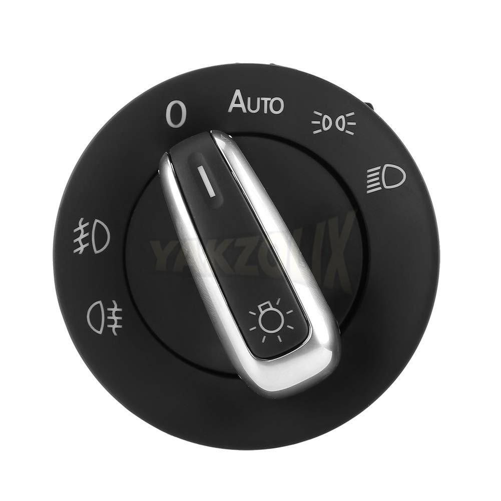 For Volkswagen Golf Rabbit Caddy Jetta Tiguan Touran Passat CC Auto Headlight Fog Light Control Switch Knob Button 5ND941431B