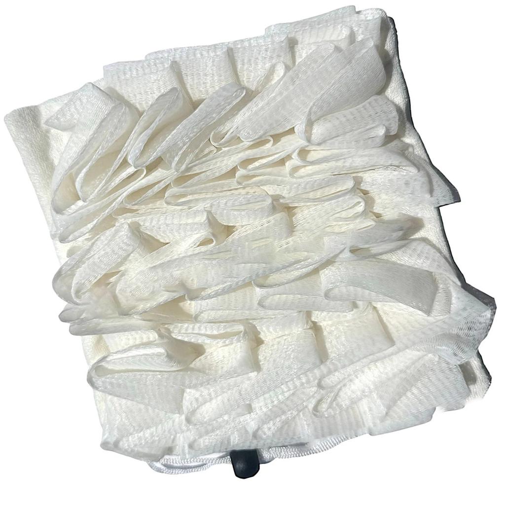 Bath Loofah Sponge 2 In 1 Portable Face Washing Shower Loofahs Mesh Pouf for Home