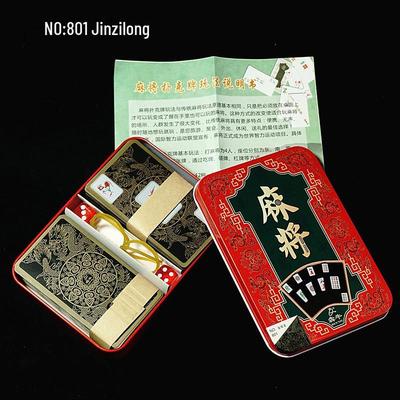 148-Piece Waterproof PVC Mahjong & Poker Playing Cards Set