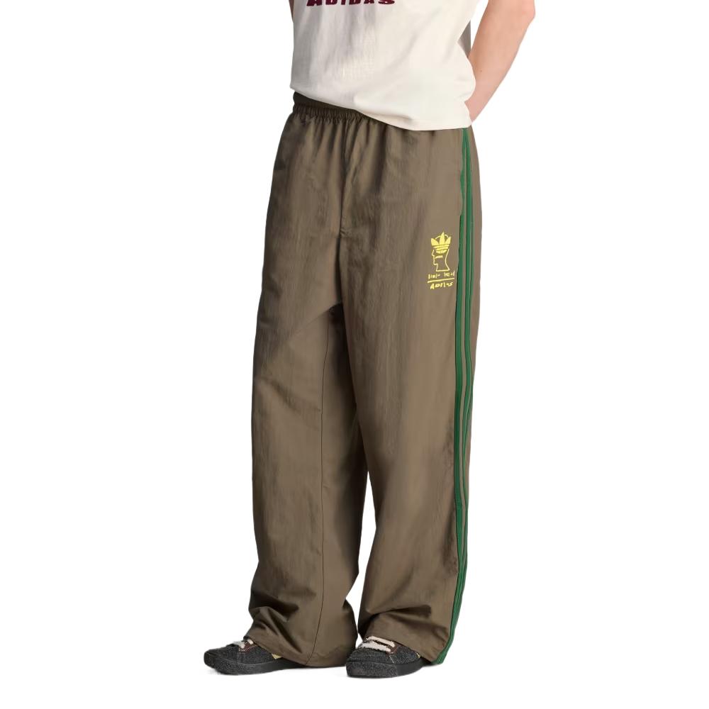 adidas Originals X Brain Dead Cómodo Moderno Simple Versátil Pantalones Deportivos Pantalones Unisex Marrón Verde JN2410