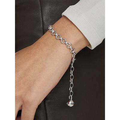 Chunky Chain Ball Bracelet (Silver) Bh7B52706Wb210