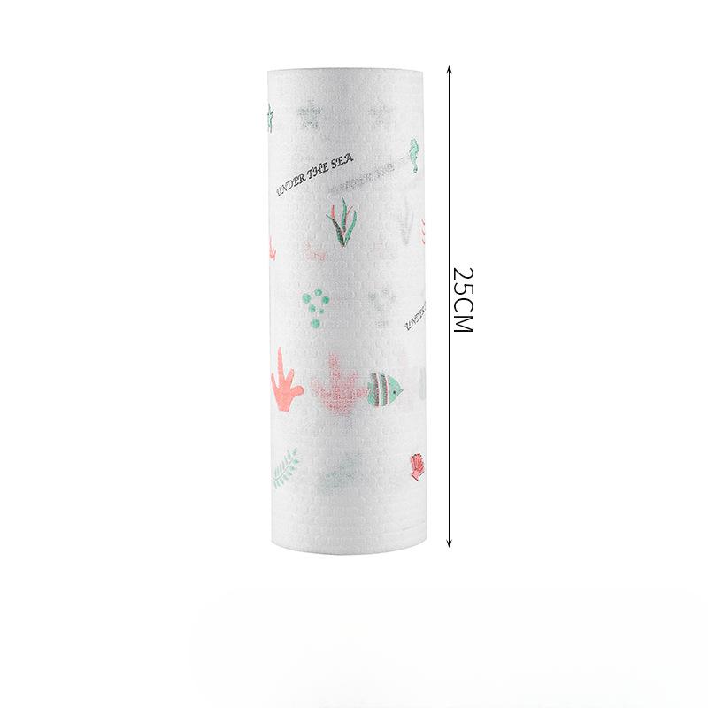 Lazy Rag Wet and Dry Household Cleaning Kitchen Supplies Paper Thickened Disposable Dish Cloth Household Non-woven Towel
