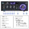Bluetooth HiFi Stereo Power Amplifier Receiver Channel 2x40W Mini Amplifier Small Home Audio Amplifier with Control Input for Speakers 5.0 2.0