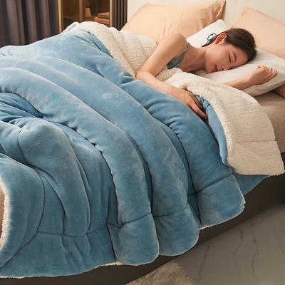 LISM Double-Layer Milk Velvet & Lamb Fleece Blanket