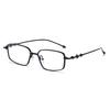 Color Changing Fashion Anti Blue Light Metal Flat Mirror Internet Famous Student Non Prescription Small Box Glasses 023