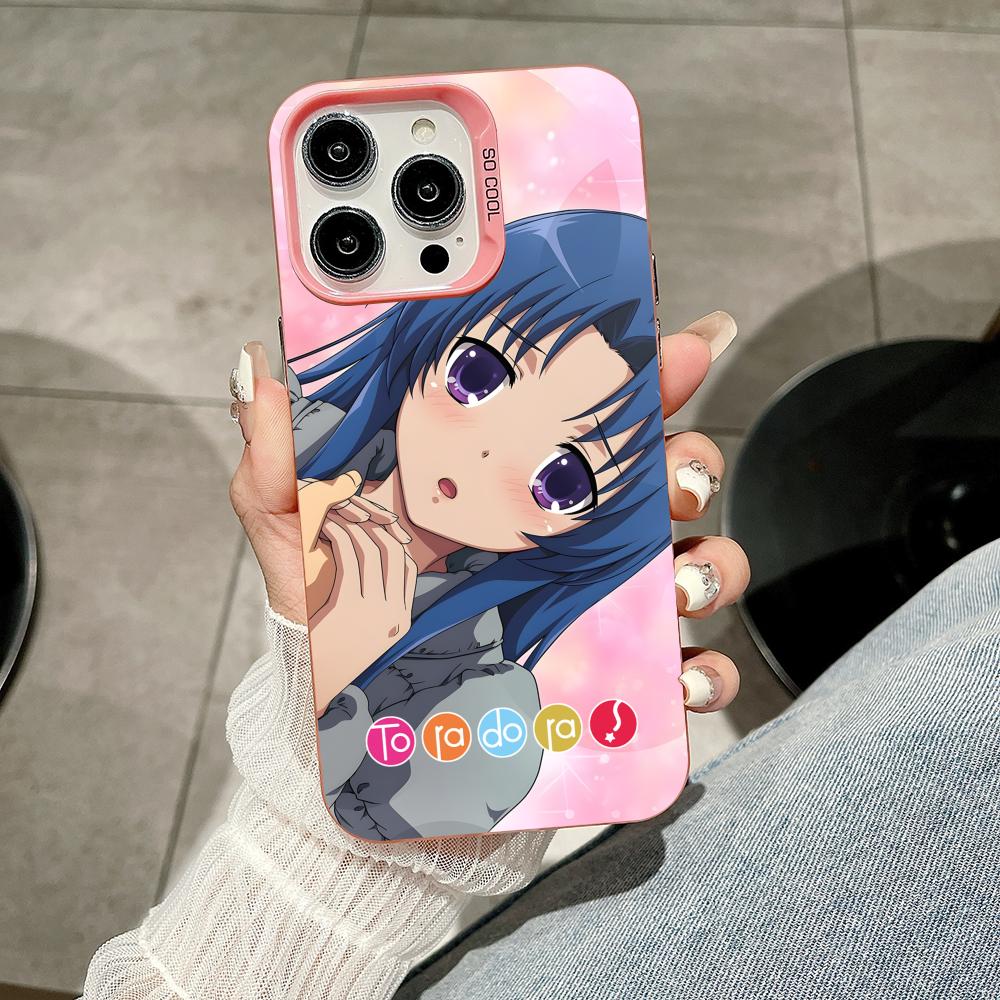 Toradora Kawashima Mobile Phone Case for iPhone 17 16 15 14 13 12 11 X XR XS 8 7 Air Pro Max Plus Translucent Pink Cover
