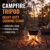 Hanging Pot Camping Tripod Cookware Cooking Pot Tripod Durable Campfire Tripod  Grill Accessories