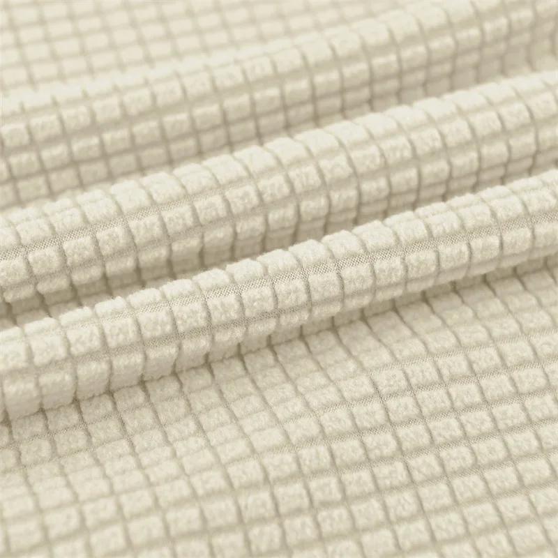 Polar Fleece Tub Sofa Cover Stretch Solid Color Club Chairs Covers Elastic Single Armchair Slipcovers for Study Bar Counter