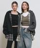 Generalidea Unisex Shirt Layered Zip-Up Hoodie [2 Colors] / Gf1Ujp004