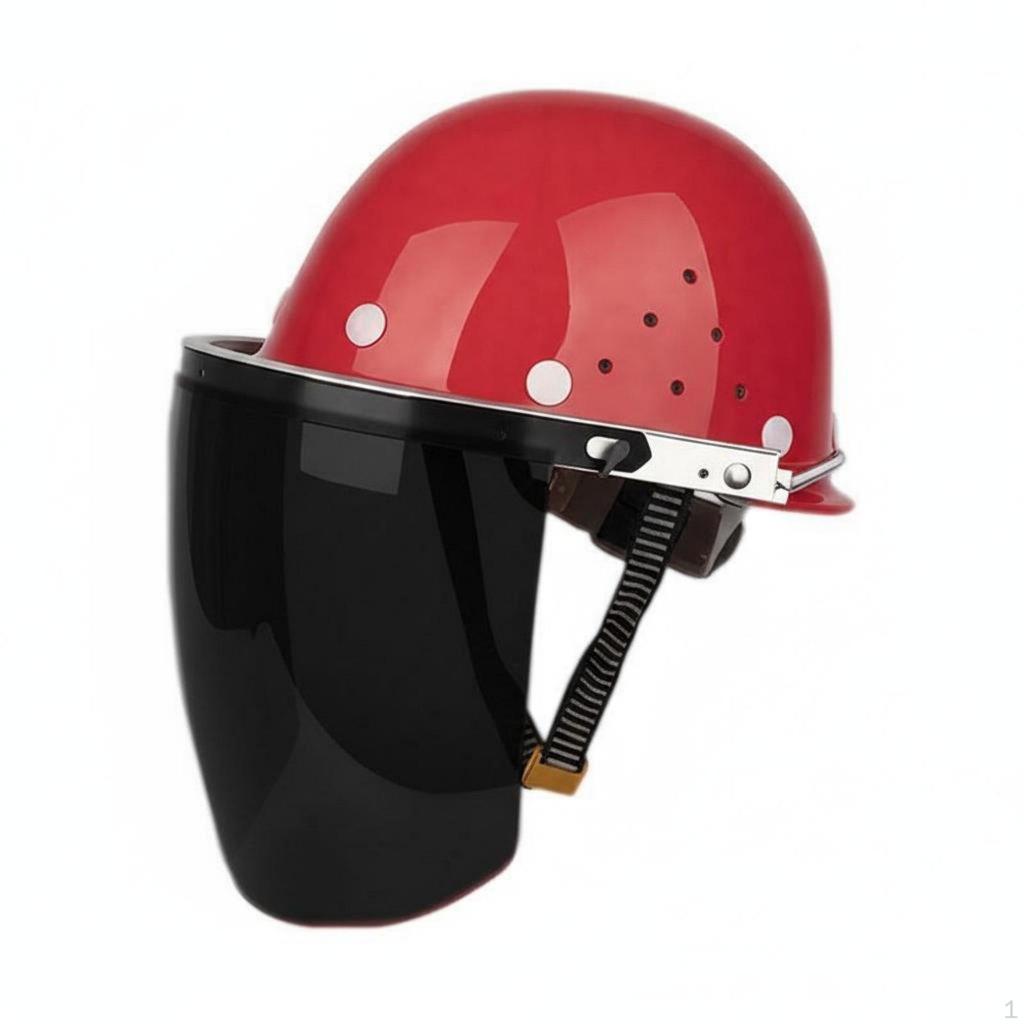 Helmet Visor WaterShedding Hard Hat Face Guard Impact Resistant Industrial for Construction