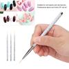 Ensemble de 3 Pinceaux Liner Professionnels pour Nail Art Pinceaux pour Peinture et Dessin d'Ongles Ensemble Outils de Manucure