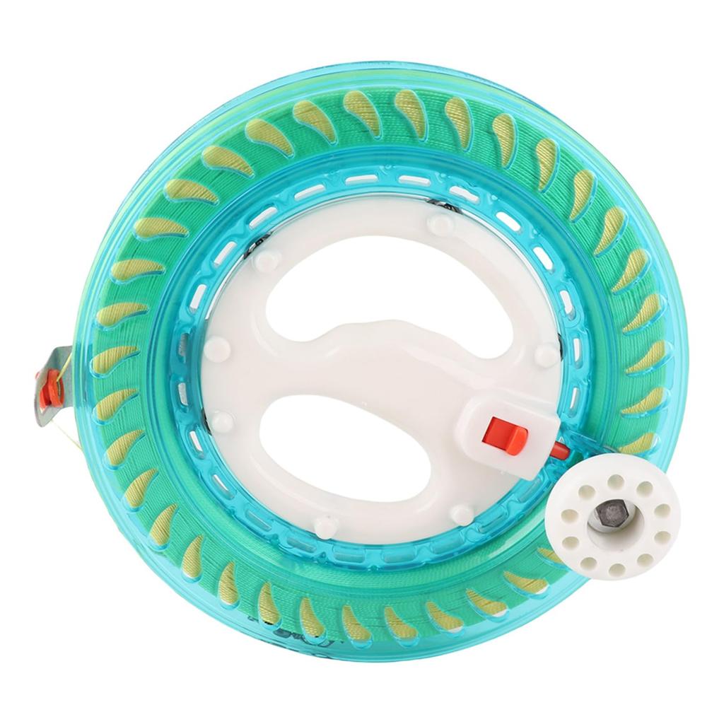 Flying Tool 450m Hand Reel for Kite Line, Rotating Reel, for Kite Flying, Hand Fishing, Boat Fishing (Blue)