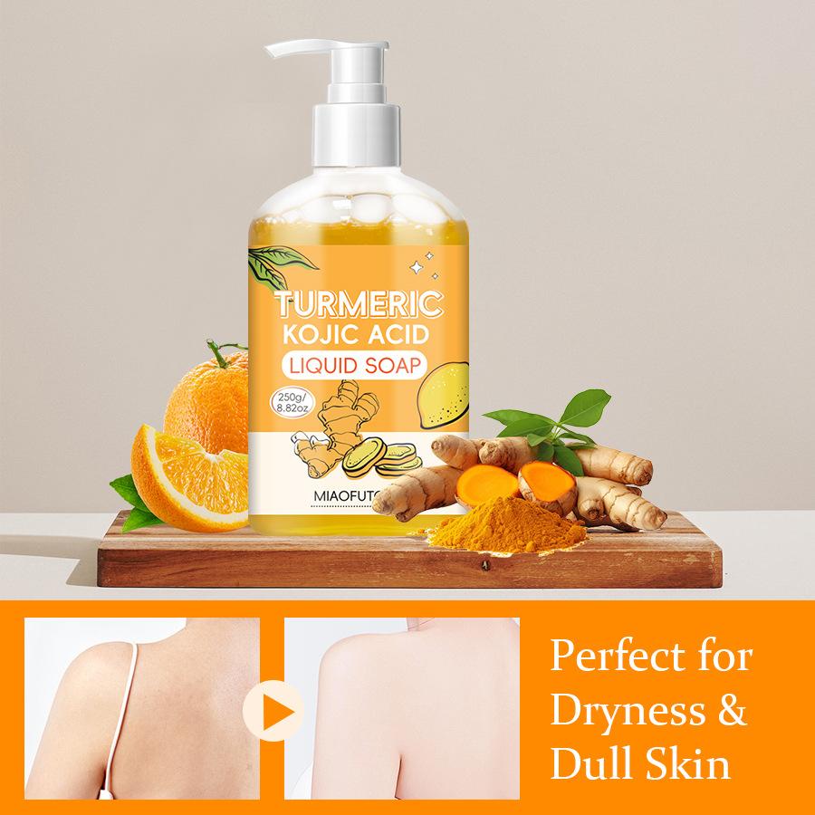 Turmeric Soap Bath Handmade Soap Moisturizing Oil Control Deep Cleansing and Moisturizing Skin Bath Gel