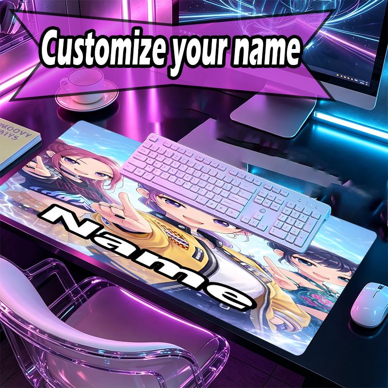 Tappetino per Mouse Personalizzato con Nome e Motivo Cacciatori di Demoni KPop, Tappetino da Scrivania per Laptop PC, Tappetino Decorativo per Scrivania per Casa, Tappetino per Tastiera, Regalo