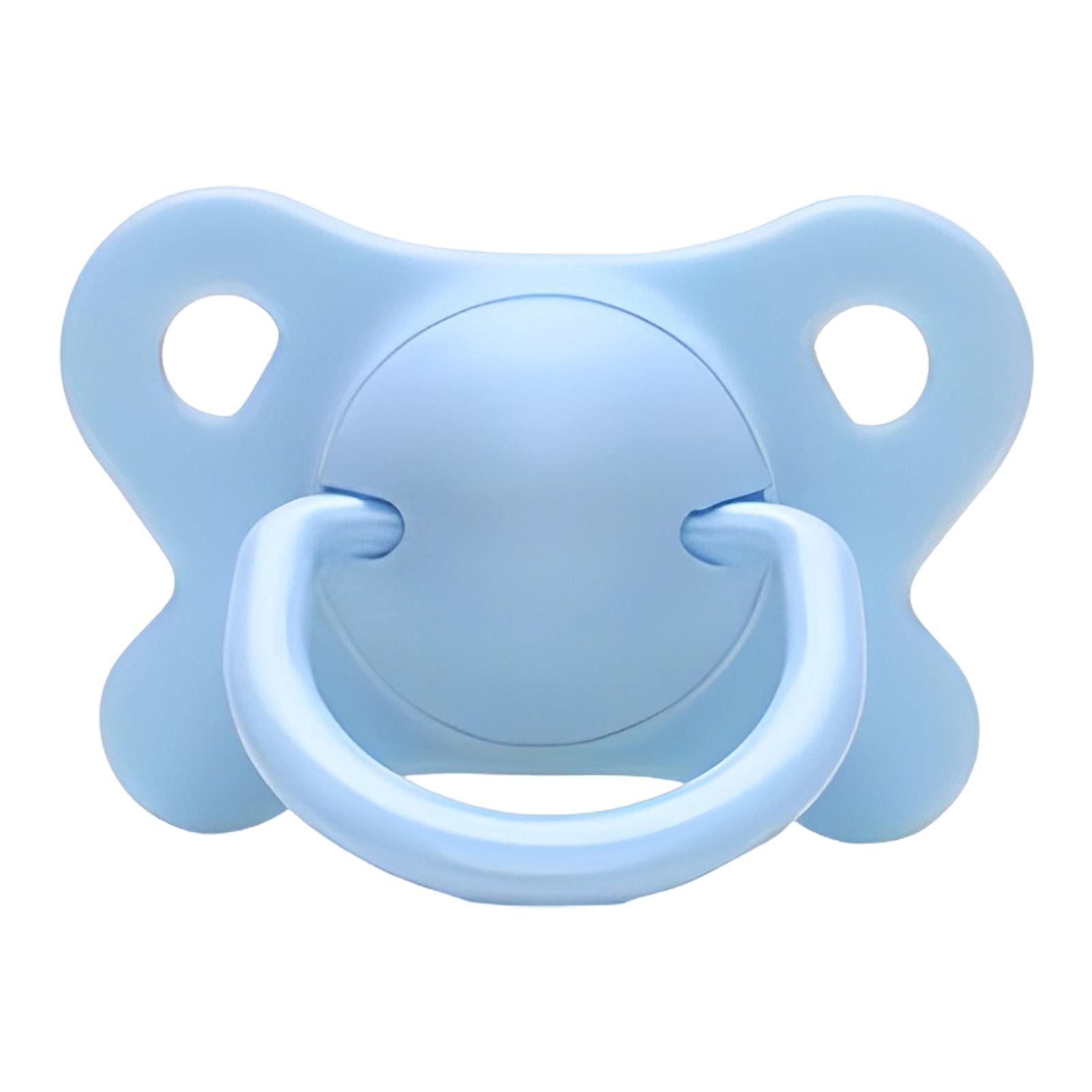 

Соска-пустышка для новорожденных из пищевого силикона с ручкой для младенцев, пустышка-пустышка в форме бабочки, пустышки синий