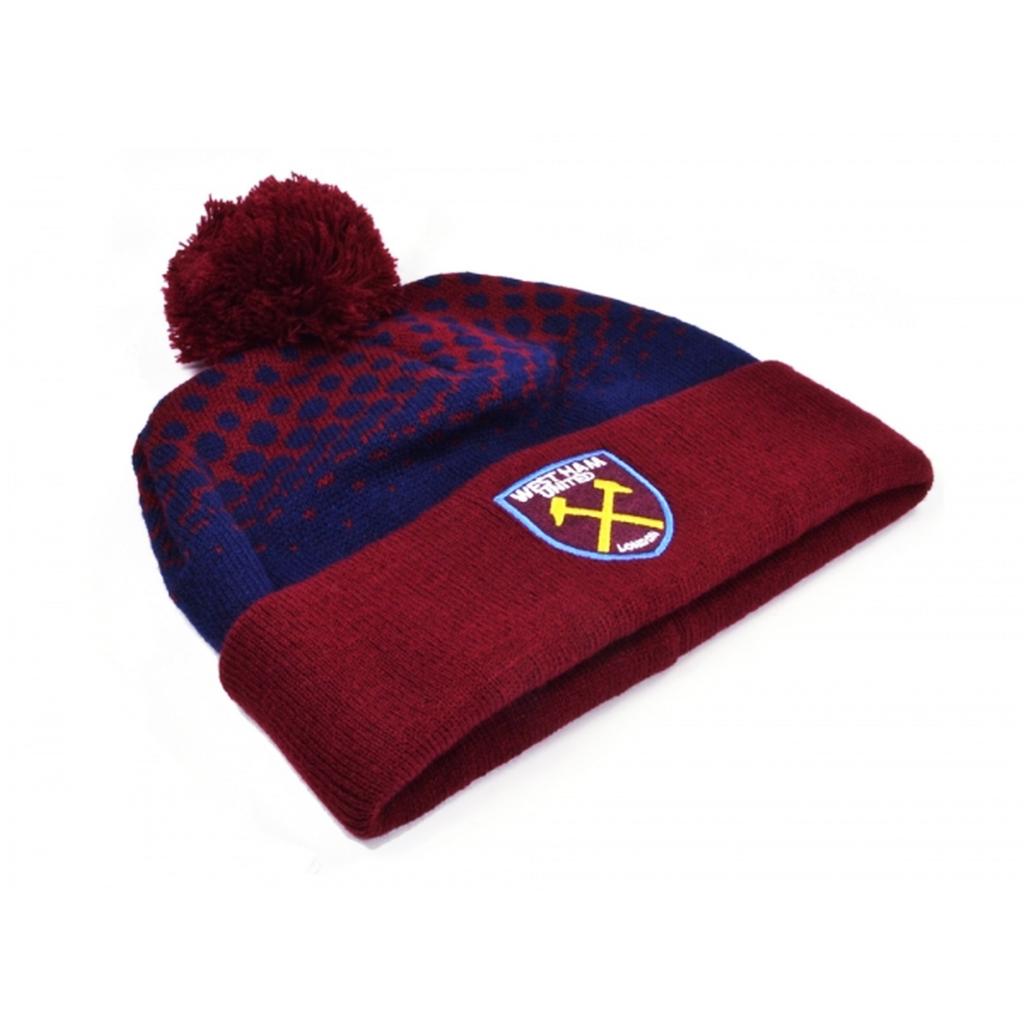 West Ham United FC Unisex Fade Bobble Hat