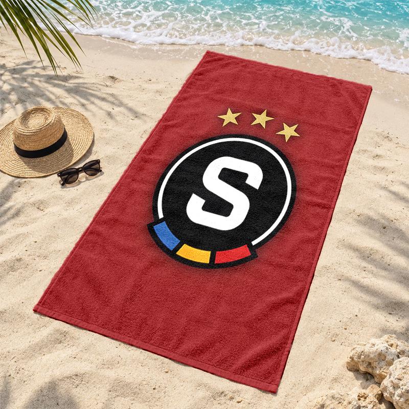 HC Sparta Praha Microfiber Beach Towel Quick Dry Sand Free Lightweight Beach Towels for Travel Swimming Camping