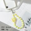 New candy color mobile phone chain DIY acrylic butterfly beaded mobile phone case pendant chain
